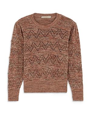 Vanessa Bruno Riad Silk Space Dyed Pointelle Sweater