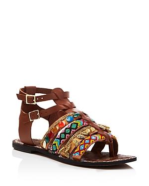 Sam Edelman Lanai Embellished Strappy Flat Sandals