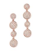 Bloomingdale's Pave Diamond Drop Earrings In 14k Rose Gold, 1.0 Ct. T.w. - 100% Exclusive
