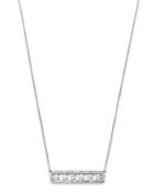 Bloomingdale's Diamond Bar Necklace In 14k White Gold, 18.5 - 100% Exclusive