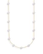 Bloomingdale's Cultured Freshwater Pearl Station Necklace In 14k Yellow Gold, 17 - 100% Exclusive