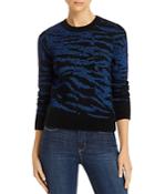 Pam & Gela Metallic Tiger Stripe Sweater