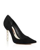 Sophia Webster Women's Coco Pointed Toe Crystal & Faux Pearl Pumps