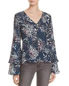 Parker Roesia Printed Silk Top