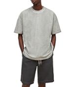 Allsaints Oversized Crinkle Wash Topstitched Tee