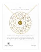 Dogeared Gratitude Mandala Necklace, 14
