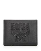 Mcm Coburg Injection Embossed Leather Card Case