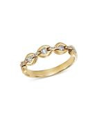 Bloomingdale's Diamond Chain Ring In 14k Yellow Gold, 0.27 Ct. T.w. - 100% Exclusive