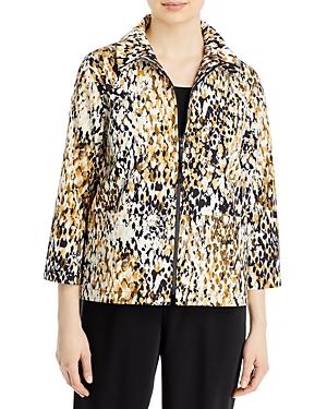 Caroline Rose Printed Zip Jacket