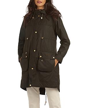 Barbour Birches Waxed Cotton Hooded Parka
