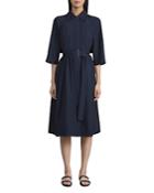 Lafayette 148 New York Cape Back Shirtdress