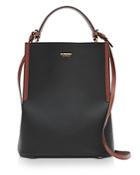 Burberry Small Two Tone Leather Peggy Bucket Bag