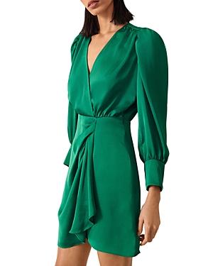 Ba & Sh Bulle Faux Wrap Mini Dress