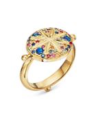 Temple St. Clair 18k Yellow Gold Celestial Diamond, Multicolored Sapphire & Ruby Pave Sorcerer Ring
