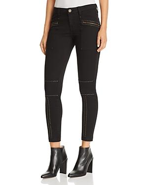 Joie Hazina Studded Skinny Jeans In Fatigue