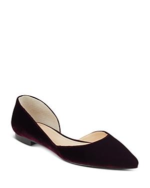 Marc Fisher Ltd. Women's Sunny Velvet Pointed Toe D'orsay Flats