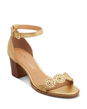 Jack Rogers Women's Lauren Ankle Strap Mid Heel Sandals