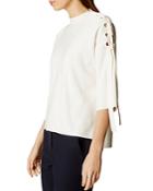 Karen Millen Lace-up Detail Sweater