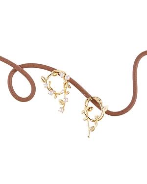 Cult Gaia Fleur Freshwater Pearl Wreath Drop Earrings