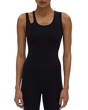 Helmut Lang Asymmetrical Split Strap Bodysuit