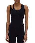 Helmut Lang Asymmetrical Split Strap Bodysuit