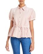 See By Chloe Collared Tie Waist Top