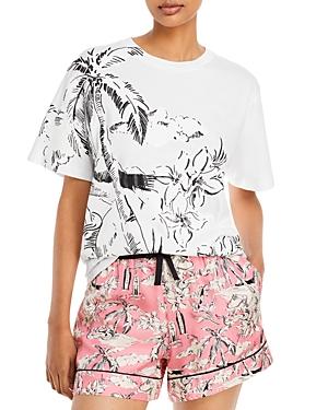 Moncler Short Sleeve Palm Print Tee