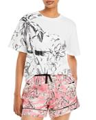 Moncler Short Sleeve Palm Print Tee