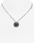 Marc Jacobs Dark Plumes Imitation Pearl Pendant Necklace, 15