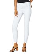 Liverpool Los Angeles Gia Glider Ankle Skinny Jeans In Bright White