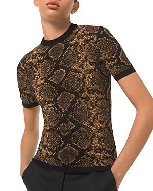 Michael Michael Kors Python Jacquard Tee