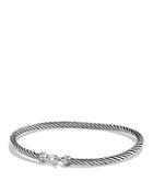 David Yurman Cable Buckle Bracelet With Diamonds, 3mm