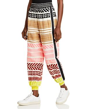 Alice And Olivia Courtney Striped Jogger Pants