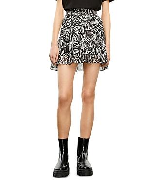 The Kooples Zebra Print Mini Skirt