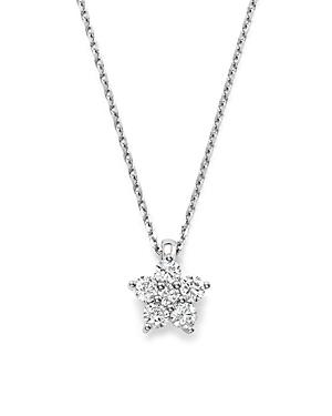 Bloomingdale's Diamond Flower Pendant Necklace In 14k White Gold, 0.50 Ct. T.w. - 100% Exclusive
