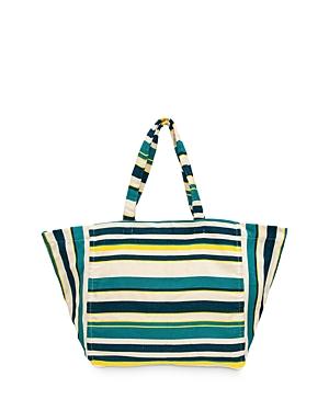 Mercado Global Blanca Striped Tote