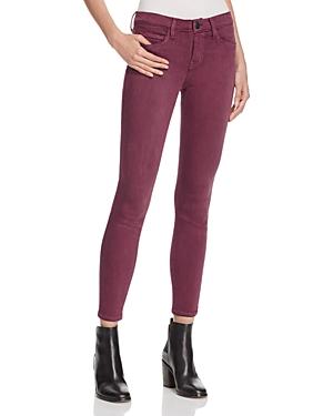 Current/elliott The Stiletto Cropped Skinny Jeans In Wine Tasting