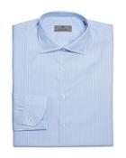 Canali Cotton Stripe Classic Fit Dress Shirt