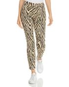 Current/elliott The High-rise Stiletto Printed Skinny Jeans In Zebra - 100% Exclusive