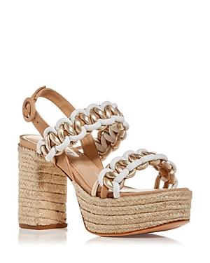 Schutz Women's Juliet Platform High Block Heel Espadrille Sandals