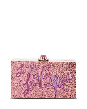 Sophia Webster Cleo Glitter Box Clutch