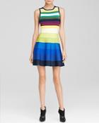 Karen Millen Rainbow Stripe Knit Dress - Bloomingdale's Exclusive