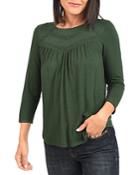 Daniel Rainn Lace Trimmed Knit Top