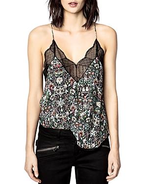 Zadig & Voltaire Christy Kaleidoscope Print Camisole Top