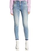 Current/elliott The Stiletto High-rise Skinny Jeans In Artisan With Released Hem