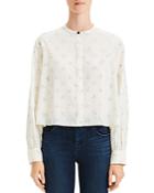 Theory Cropped Easy Print Shirt