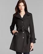 Calvin Klein Trench Coat - Hooded Belted