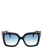 Fendi Women's Embellished Square Sunglasses, 52mm