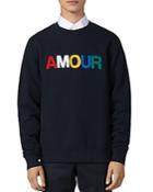 Sandro Amour Fleece Crewneck Sweatshirt