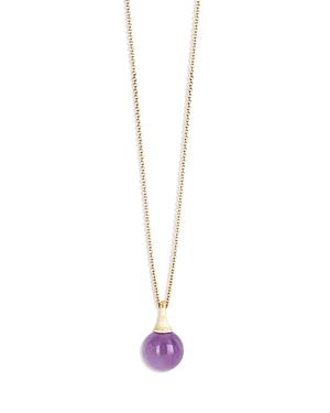 Marco Bicego 18k Yellow Gold African Boule Amethyst Pendant Necklace, 15.25